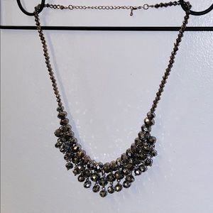 Silver Sparkle Beaded Necklace - Unique design